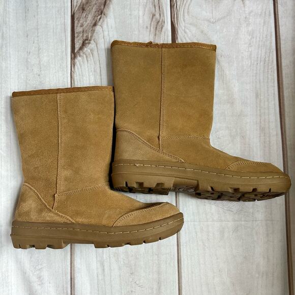 Bass boots leather suede soft wool shearling liner warm winter Outdoor size 6 - Picture 7 of 10